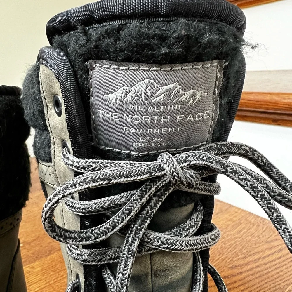 NORTH‎ FACE Shellista II Tall Mid Boots Winter Hiking Gorpcore Faux Fur Warm 6